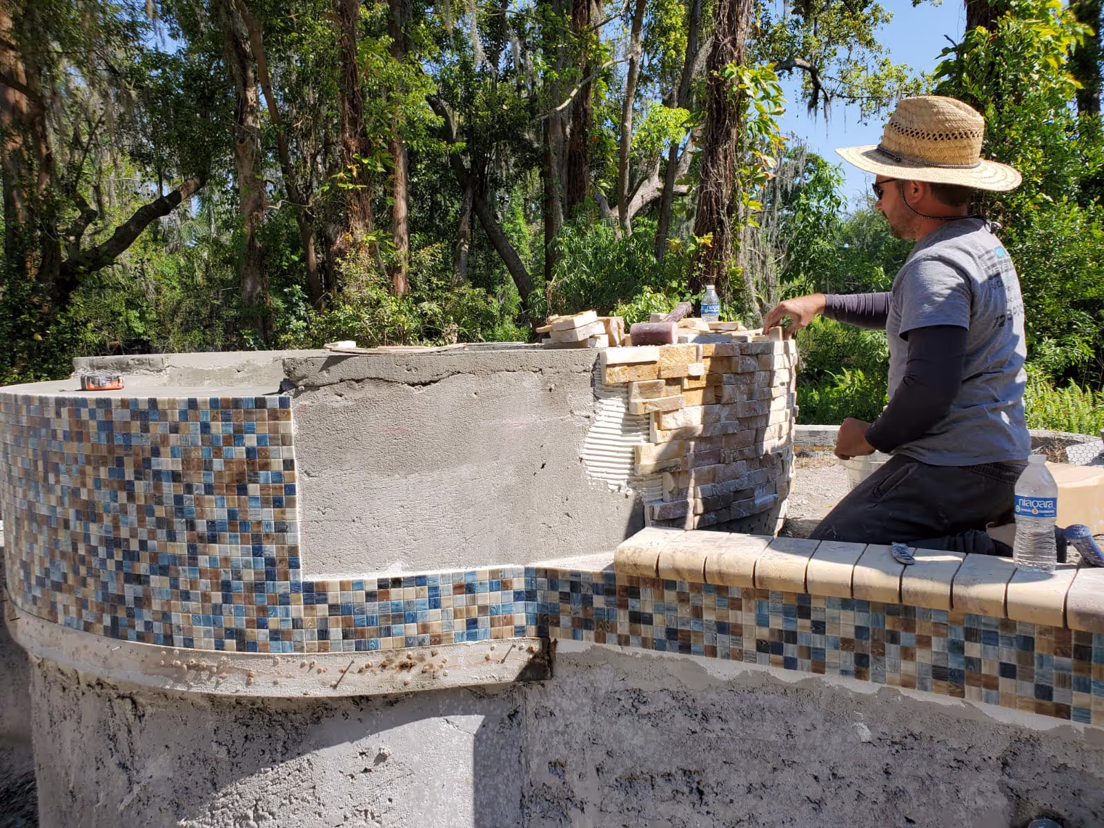 Custom swimming pool built by Pool Perfection