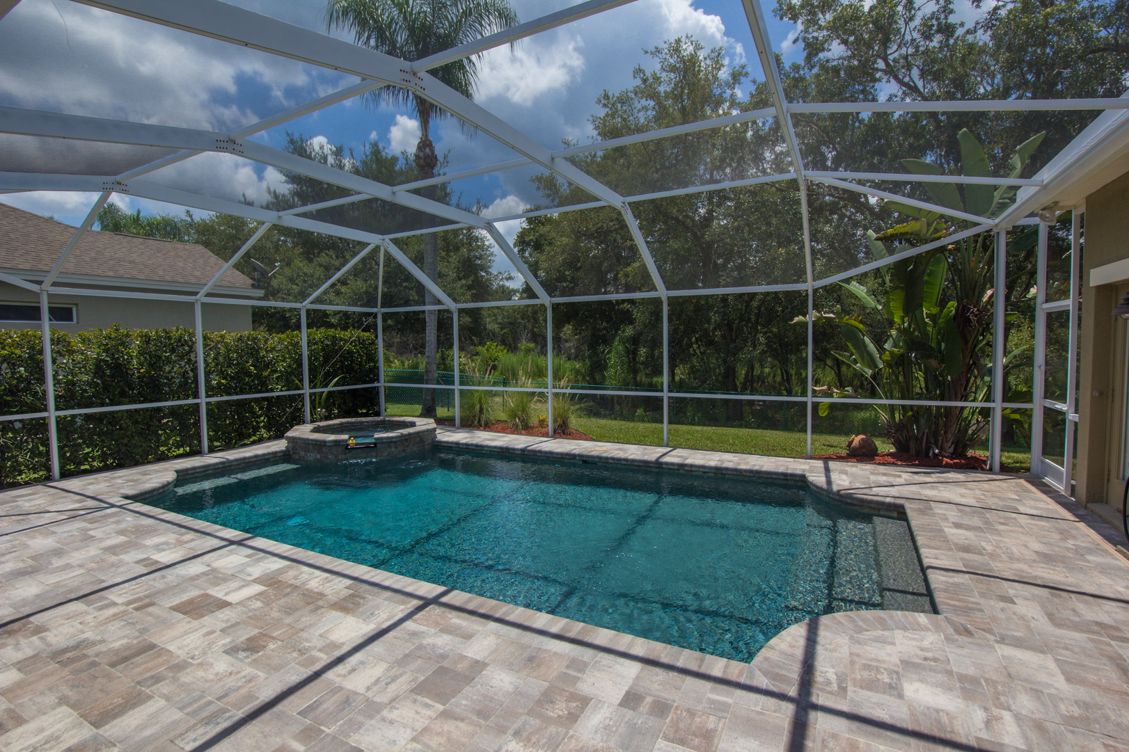 swimming pool inside a dome