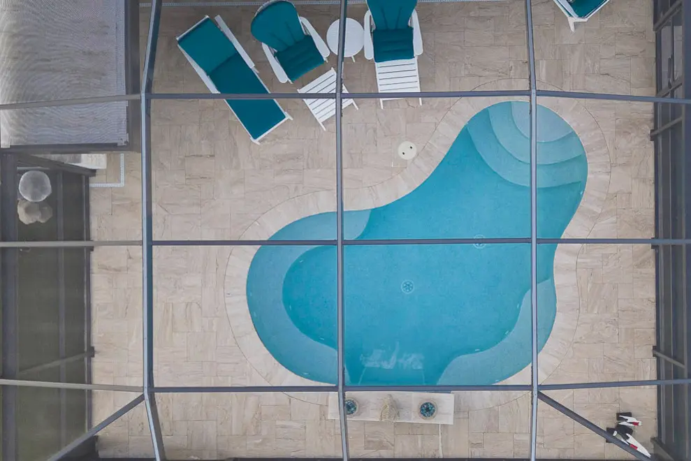swimming pool top view