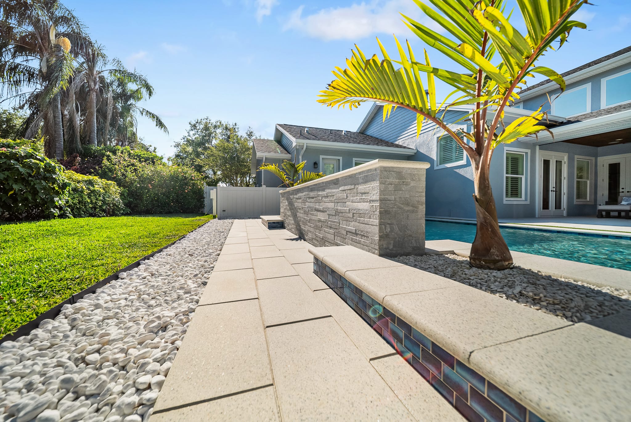 Custom swimming pool built by Pool Perfection