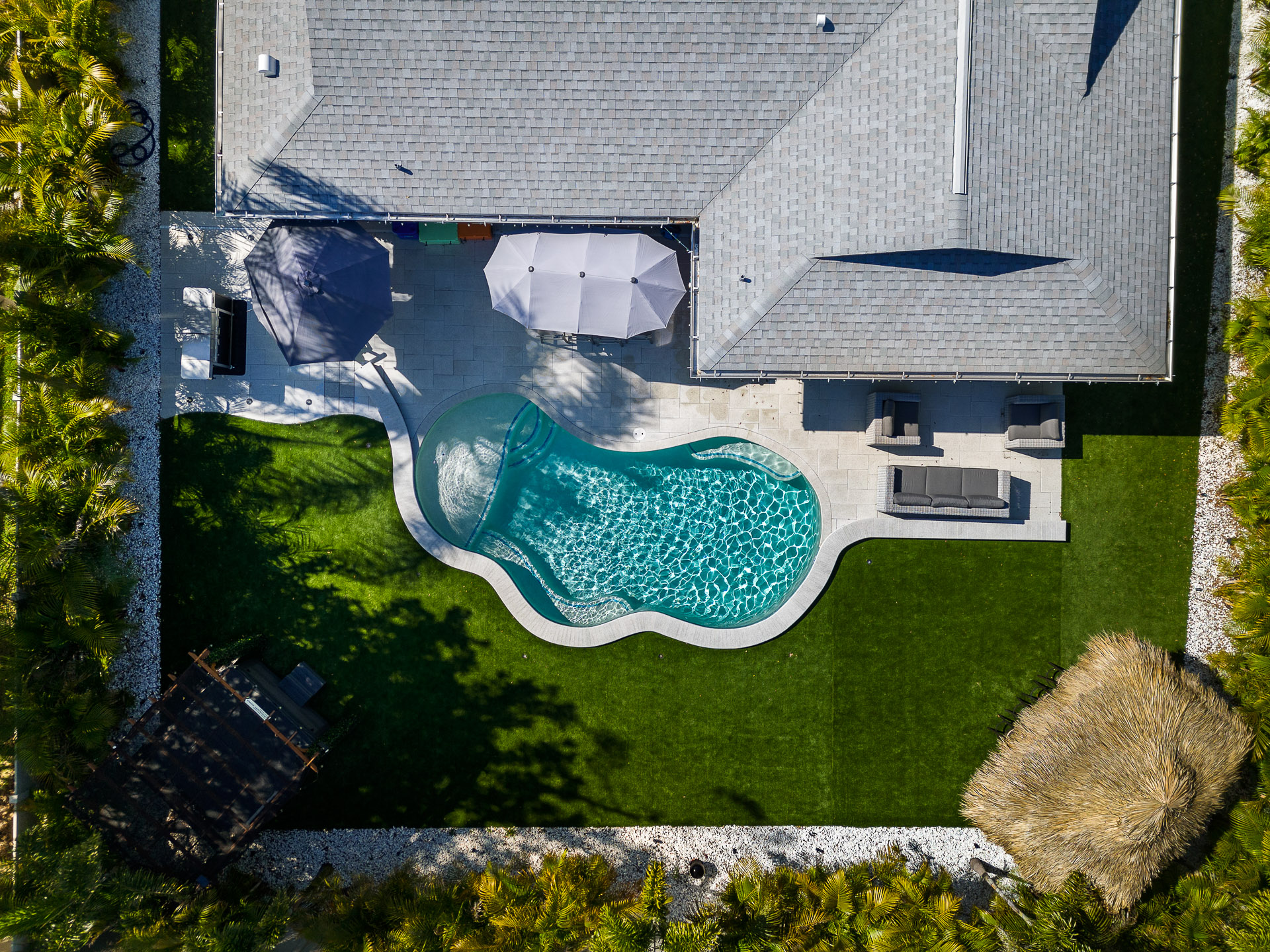 swimming pool top view
