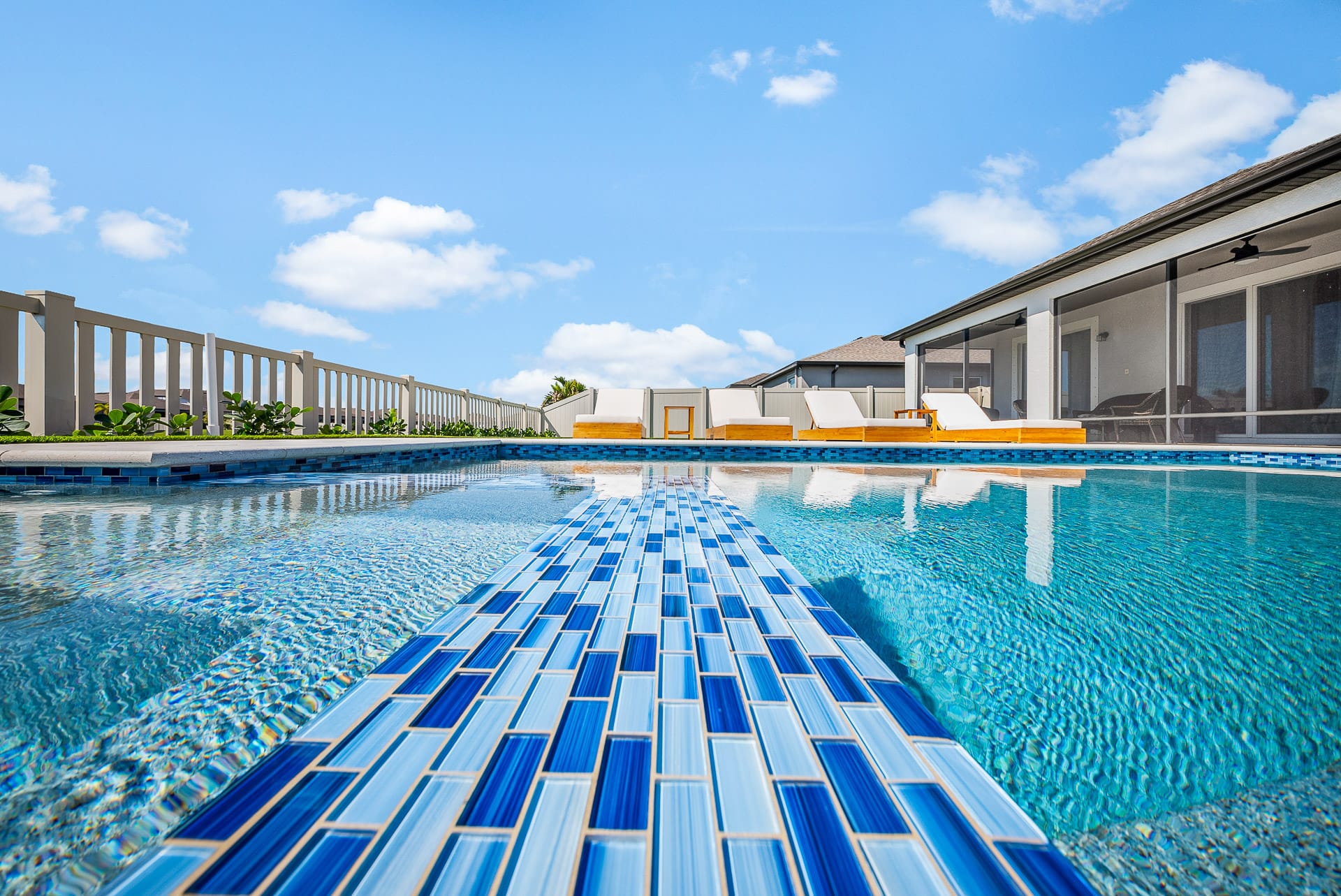 Custom swimming pool built by Pool Perfection
