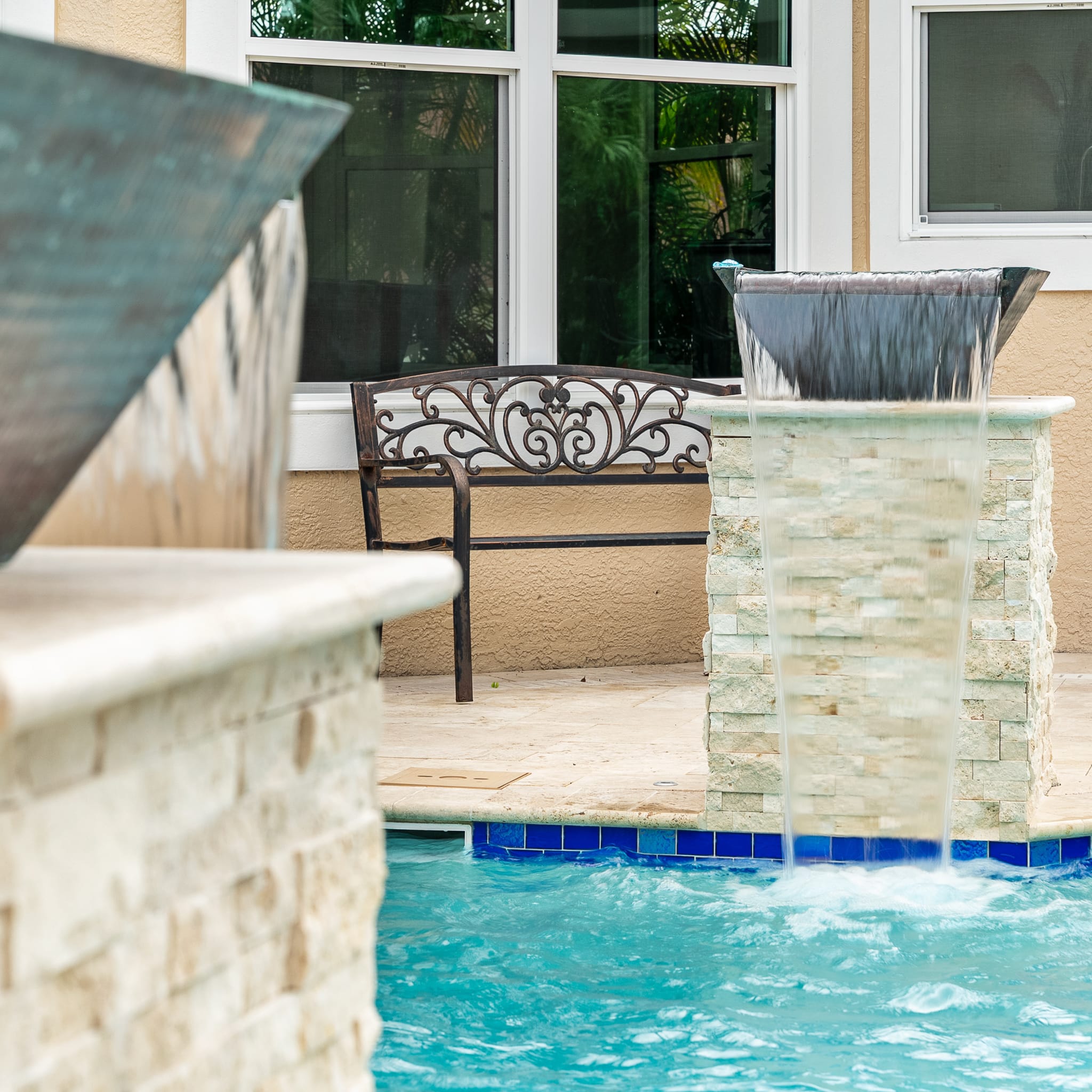 Custom swimming pool built by Pool Perfection