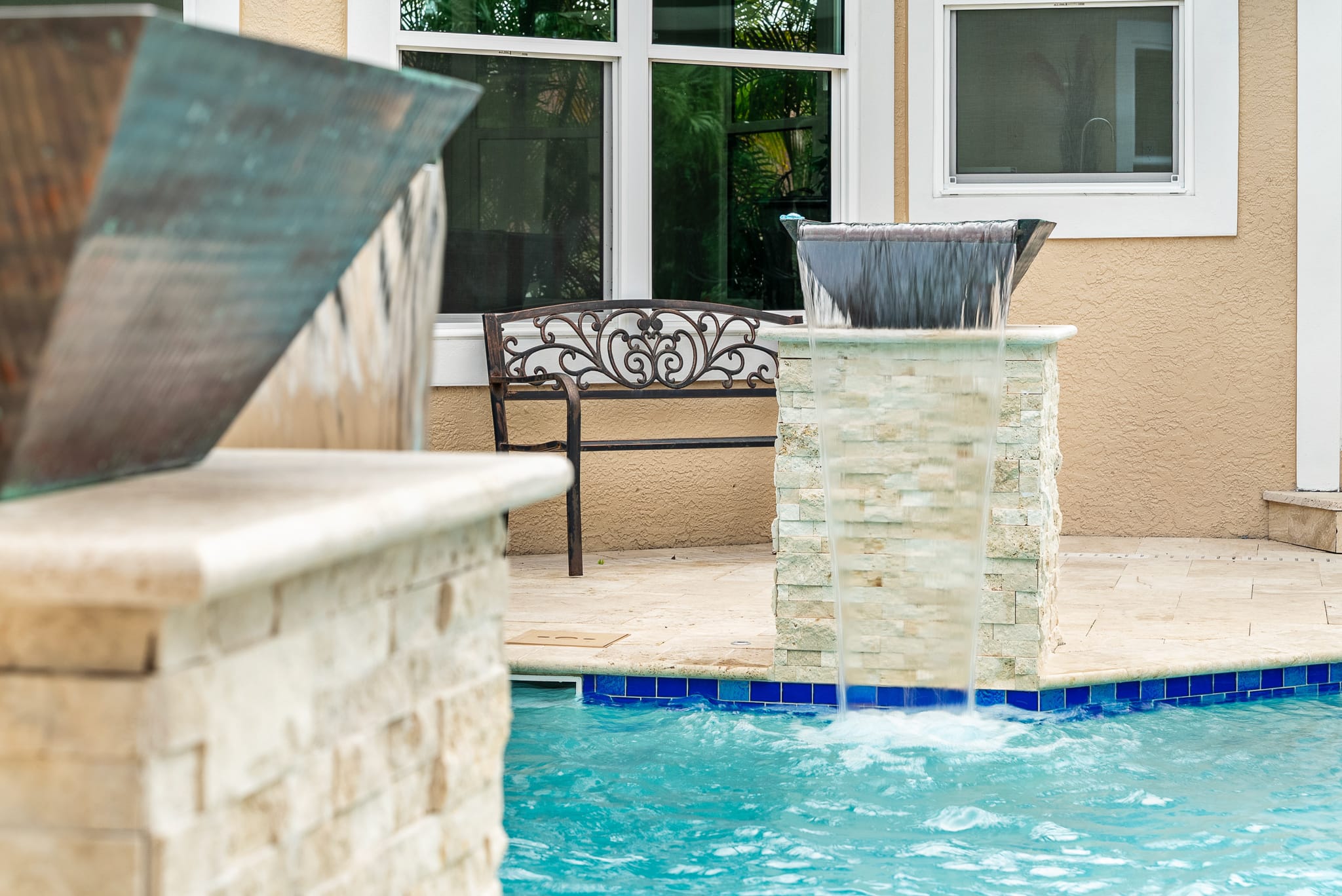 Custom swimming pool built by Pool Perfection