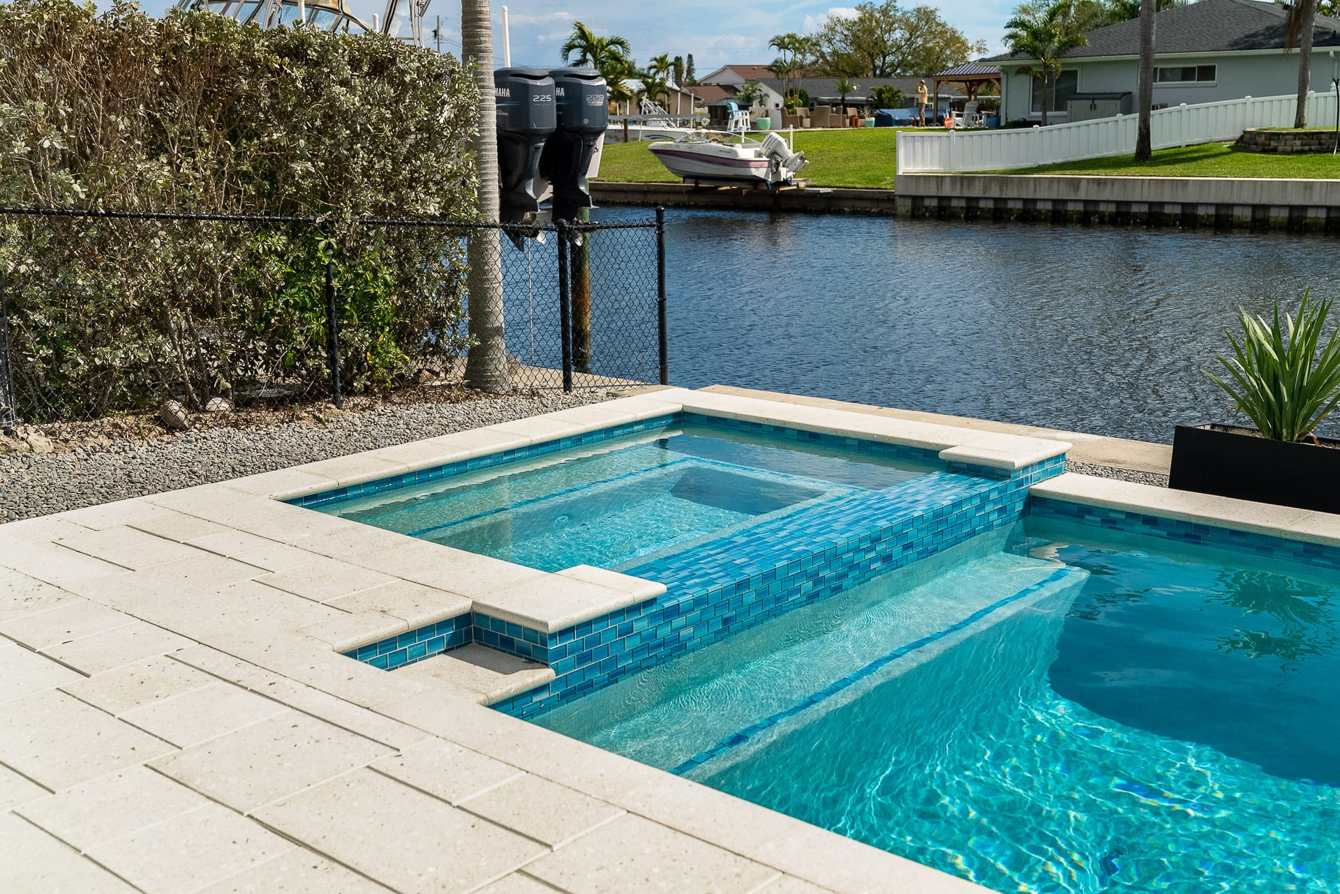Custom swimming pool built by Pool Perfection
