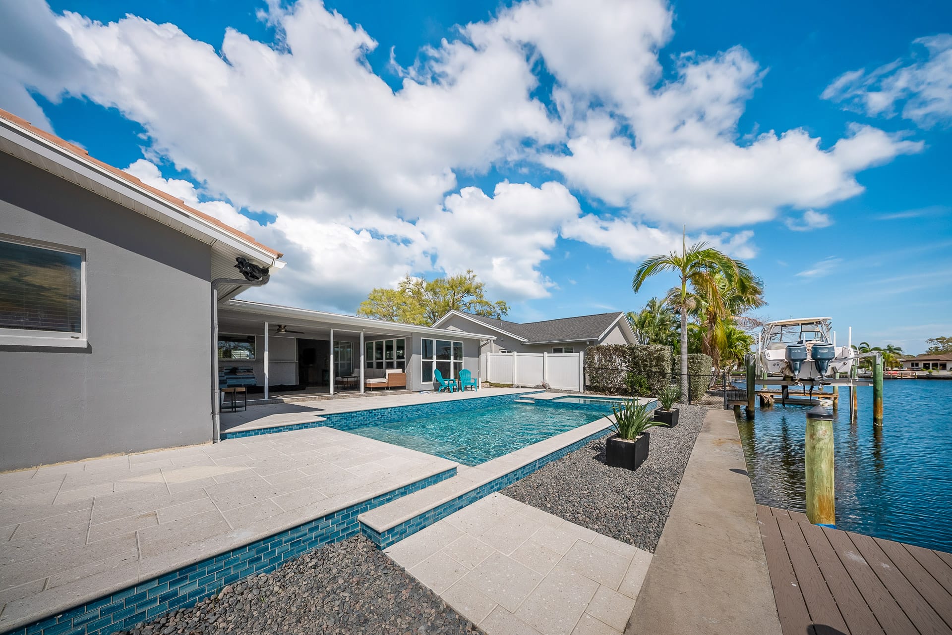 Custom swimming pool built by Pool Perfection