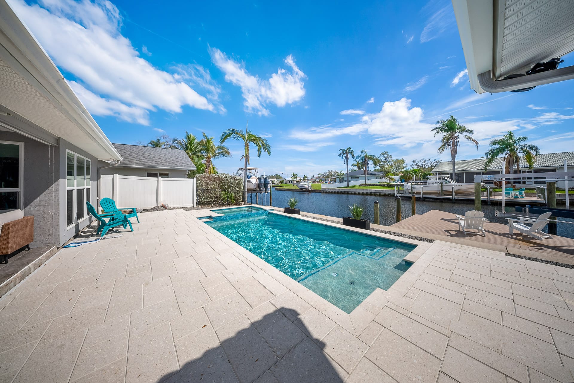 Custom swimming pool built by Pool Perfection