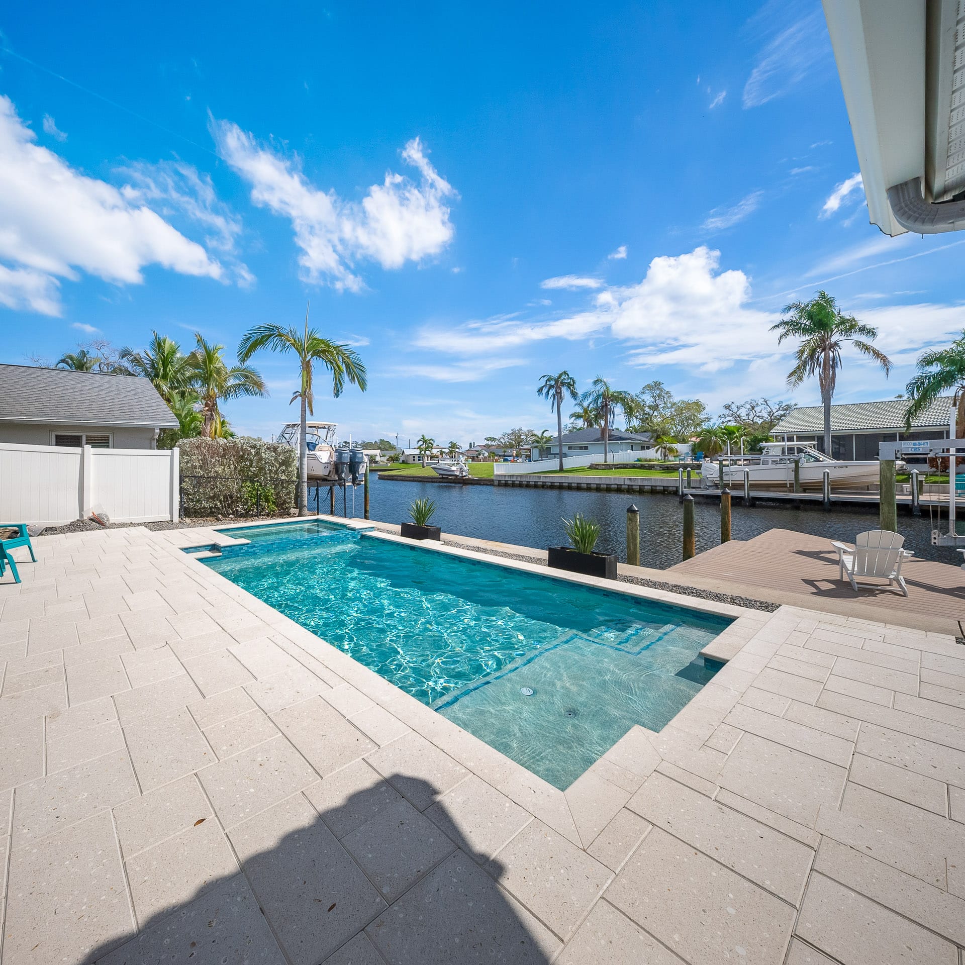 Custom swimming pool built by Pool Perfection