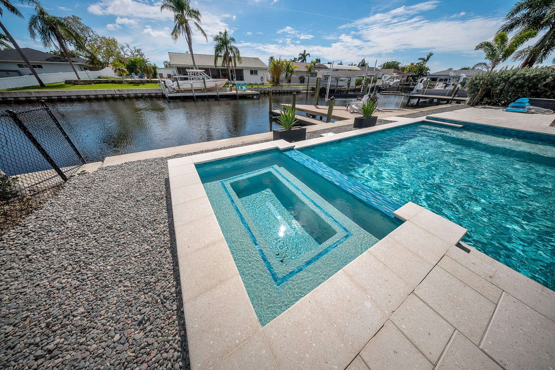 Custom swimming pool built by Pool Perfection