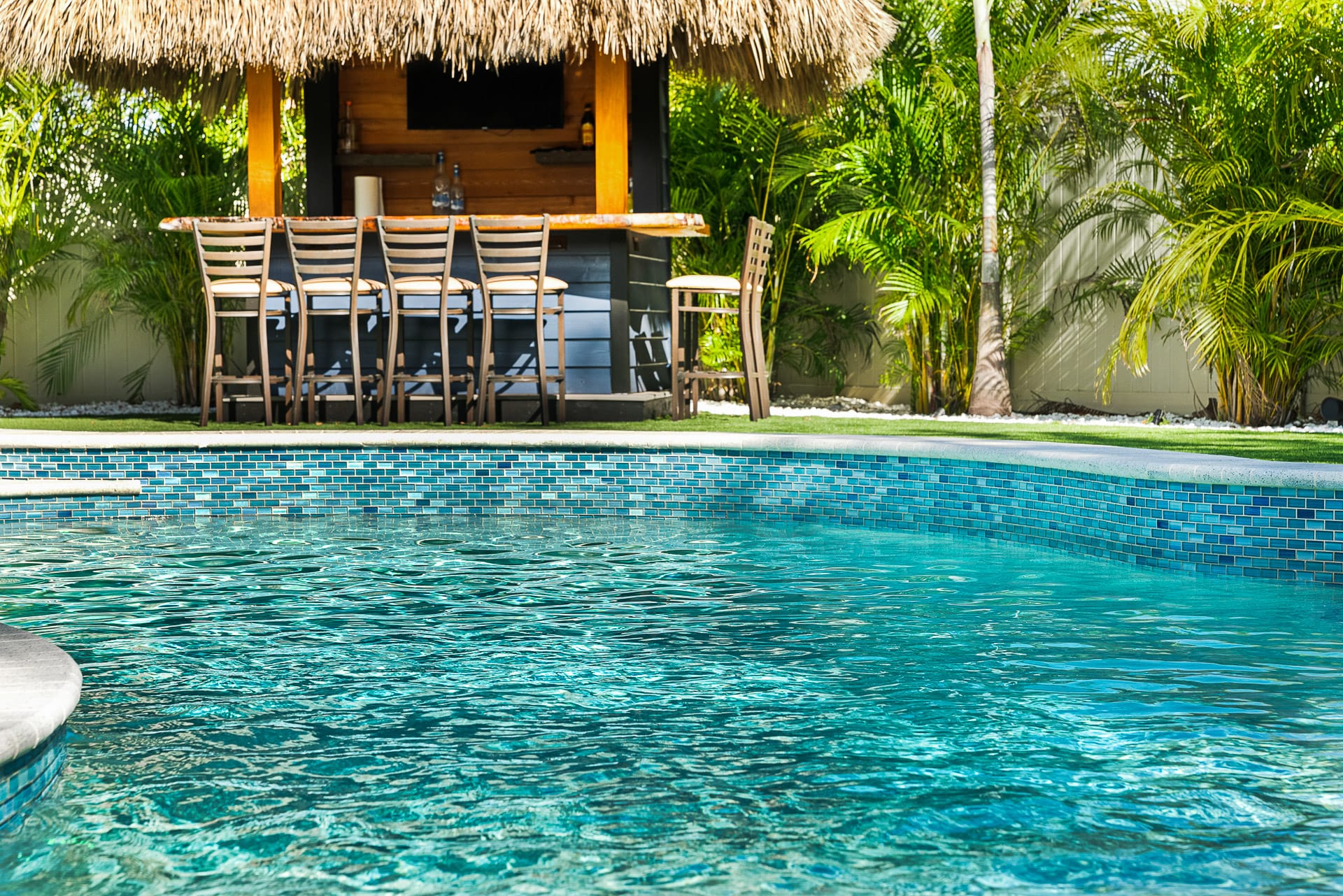 Custom swimming pool built by Pool Perfection