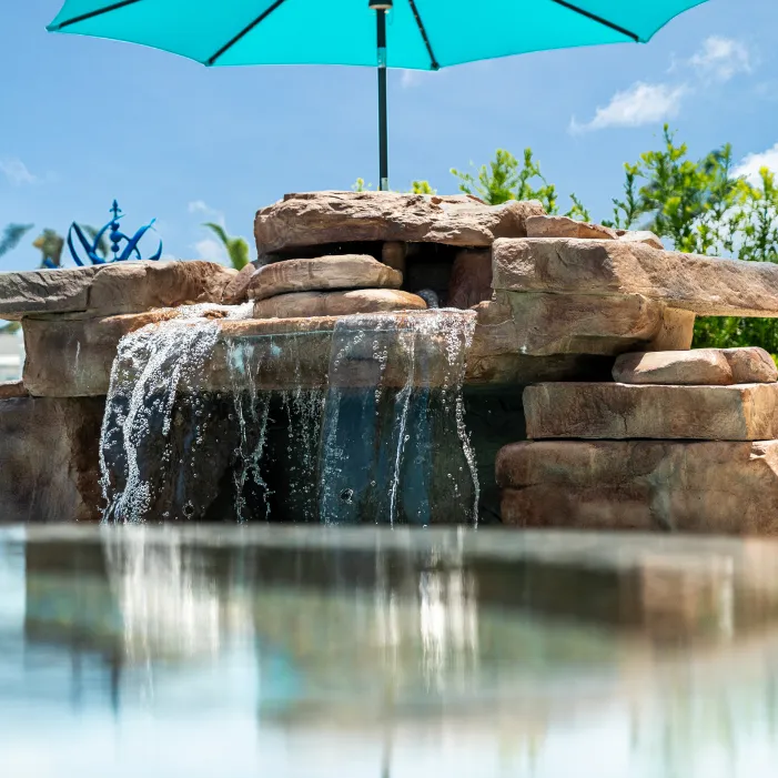 Custom swimming pool built by Pool Perfection