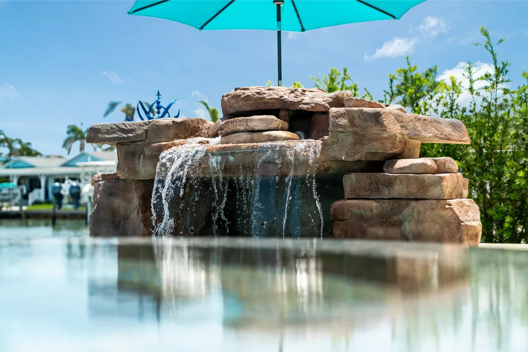 Custom swimming pool built by Pool Perfection