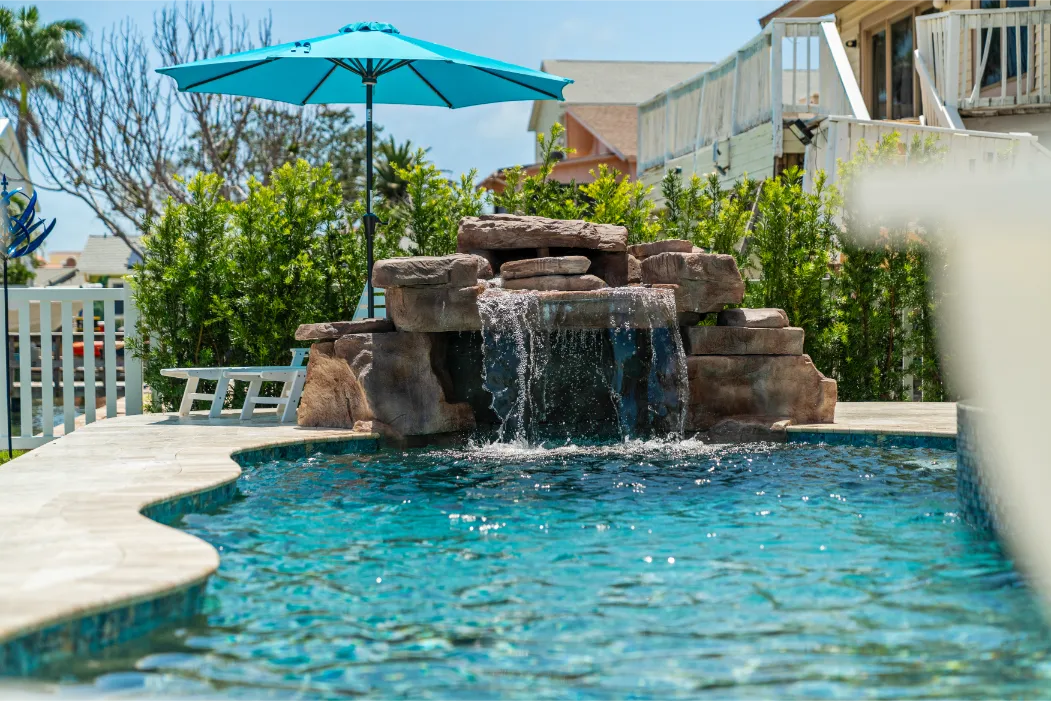Custom swimming pool built by Pool Perfection