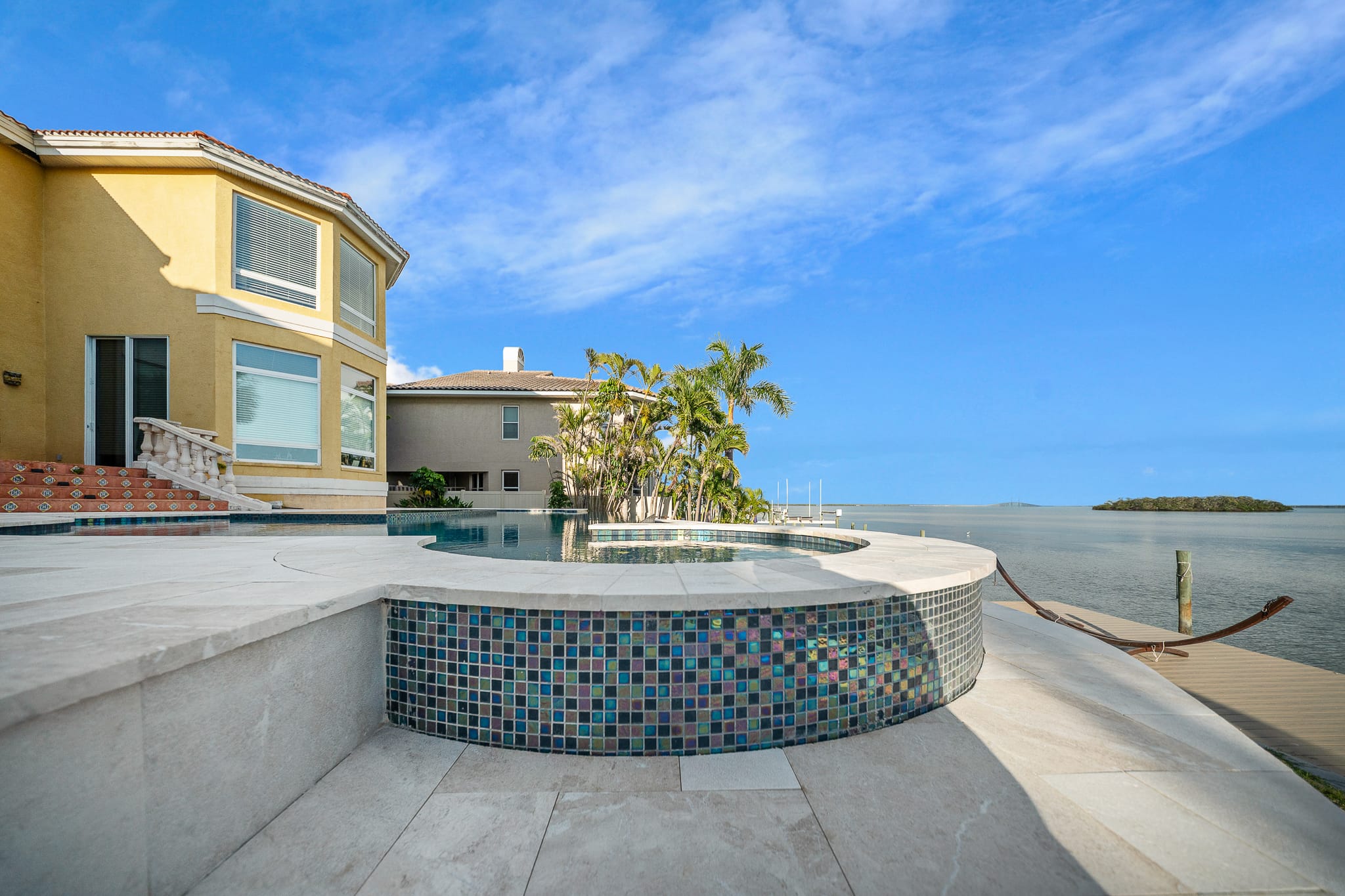 Custom swimming pool built by Pool Perfection